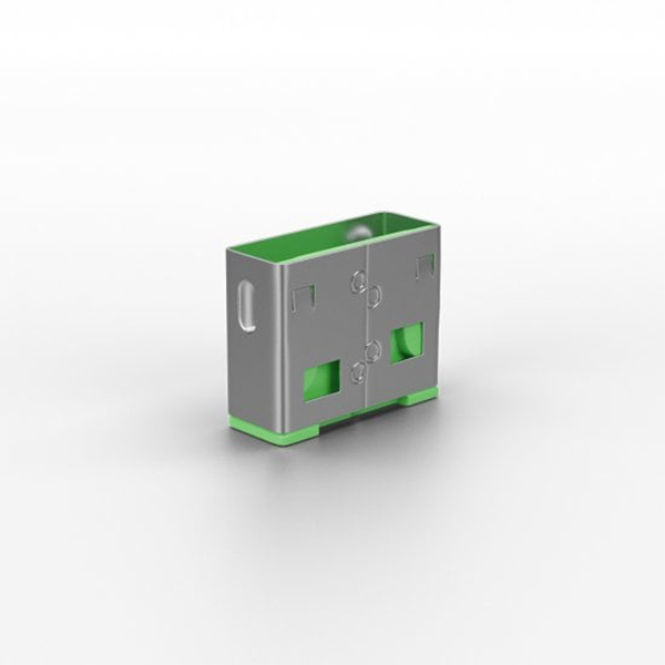 Lindy USB Port Blocker (without key) - Pack of 10, Green